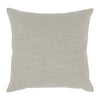 26 x 26 Throw Pillow Pieced Fabric Cotton Leather Frayed Fringes Gray By Casagear Home BM284513