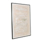 40 x 60 Hand Drawn Canvas Wall Art Polyester Textured Distressed Beige By Casagear Home BM284525