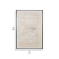 40 x 60 Hand Drawn Canvas Wall Art Polyester Textured Distressed Beige By Casagear Home BM284525