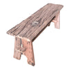 Ally 47 Inch Accent Dining Bench Farmhouse Wood Sawhorse Base Brown By Casagear Home BM284910