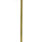 Sel 14 Inch Candle Holder with Modern Selenite Stone Accent Gold and White By Casagear Home BM284960