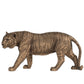 Don 12 Inch Stalking Tiger Accent Figurine, Tabletop Decor, Brown Polyresin By Casagear Home