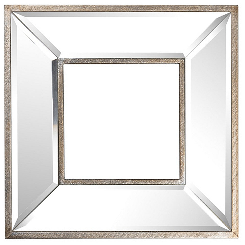 18 14 11 Inch Modern Accent Wall Mirror Set of 3 Varied Shapes Silver By Casagear Home BM285569