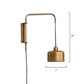 21 Inch Modern Wall Sconce Lamp Polished Satin Brass Swing Arm Design By Casagear Home BM285668