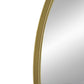 Cod 33 Inch Modern Wall Mirror Simplistic Arched Gold Metal Frame By Casagear Home BM285958