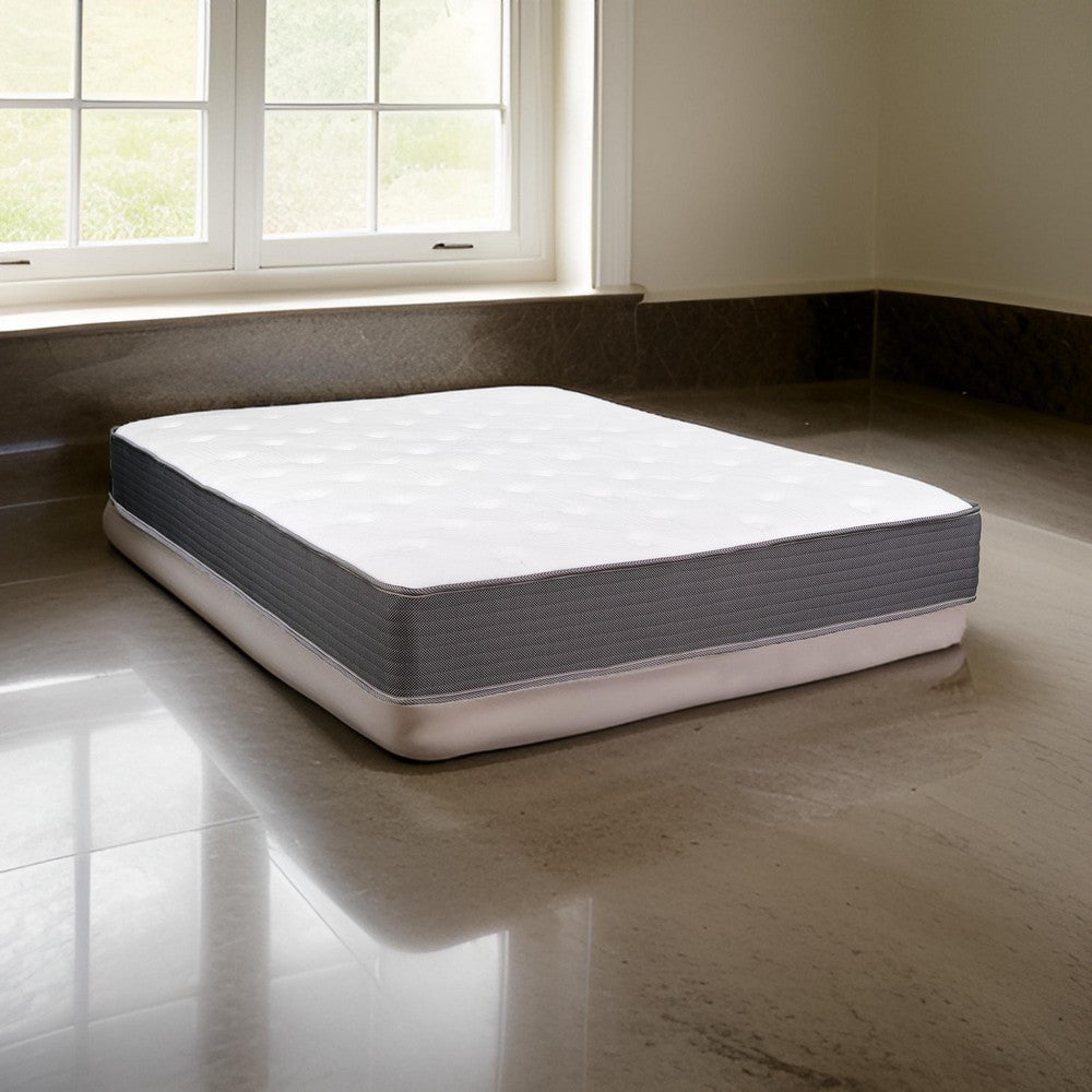 Cari 8 Inch Hybrid Twin Size Mattress, Cool Gel Memory Foam, Pocket Coil By Casagear Home