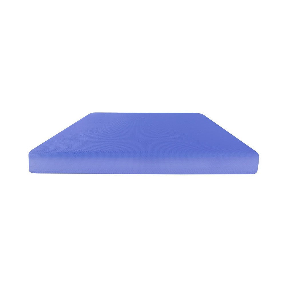 Kin 6 Inch Memory Gel Foam Twin Size Mattress Fire Protection Layer Blue By Casagear Home BM286441