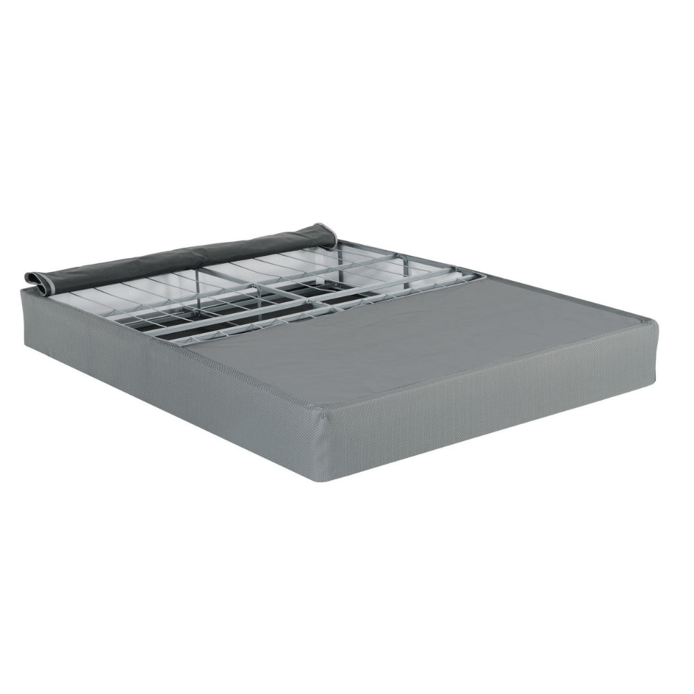 Dio 9 Inch Queen Folding Mattress Foundation Base Polyester Metal Frame By Casagear Home BM286446