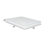 Sofi 6 Inch Full Size Reversible Mattress Double Quilting PU Foam Core By Casagear Home BM286465