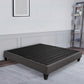 Tamy California King Size Platform Bed Frame Dark Gray Linen Upholstery By Casagear Home BM286467