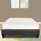 Tamy 13 Inch Twin Size Platform Bed Frame Wood Base Dark Gray Linen By Casagear Home BM286481