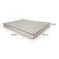 Gem 6 Inch Queen Mattress Premium PU Foam Pocket Coils Tricot Fabric By Casagear Home BM286537