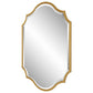 27 x 41 Modern Beveled Mirror in Classic Metal Frame Gold Leaf Finish By Casagear Home BM286545