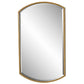 22 x 35 Modern Rectangular Mirror with Arches and Bevels Gold Silver By Casagear Home BM286546