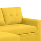 Elliot 84 Inch Sleeper Sectional Sofa with Storage Chaise Yellow Fabric By Casagear Home BM286604