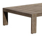 Neji 51 Inch Coffee Table Burnt Brown Acacia Wood Frame Plank Surface By Casagear Home BM287835