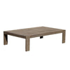 Neji 51 Inch Coffee Table, Burnt Brown Acacia Wood Frame, Plank Surface By Casagear Home