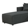 Kode 132 Inch Modular Sofa with Reversible Chaise and Pillows Dark Gray By Casagear Home BM287932