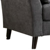 Otto 77 Inch Sofa Throw Pillows Padded Cushions Dark Gray Velvet Fabric By Casagear Home BM287967