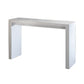 Joey 60 Inch Modern Bar Table, Lacquered White Finish, Composite Wood Frame By Casagear Home