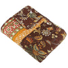 Athens 60 Inch Throw Blanket Chocolate Brown Polyester Jacobean Print By Casagear Home BM293199