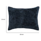 Lipa 20 x 26 Hand Stitched Standard Pillow Sham Rayon Velvet Quilted Blue By Casagear Home BM293231