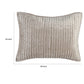 Lipa 20 x 26 Hand Stitched Standard Pillow Sham Velvet Quilted Beige By Casagear Home BM293232