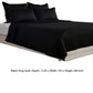 Kahn Hand Stitched Soft Sateen King Quilt Cotton Fill and Binding Black By Casagear Home BM293248