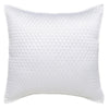 Kahn 26 Inch Hand Stitched Soft Sateen Euro Pillow Sham, Cotton Fill White By Casagear Home