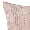 Lipa 26 Inch Square Handmade Euro Pillow Sham with Rayon Velvet Bliss Pink By Casagear Home BM293286