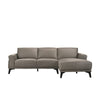 Liza 67 Inch Genuine Italian Leather Sofa Gray By Casagear Home BM293311