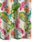 Porto 72 Inch Shower Curtain Tropical Palm Leaves Vibrant Blue and Green By Casagear Home BM293427