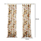 Kelsa Set of 2 Panel Curtains with Watercolor Sunflowers Ruffled Gold By Casagear Home BM293430