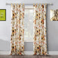 Kelsa Set of 2 Panel Curtains with Watercolor Sunflowers Ruffled Gold By Casagear Home BM293430