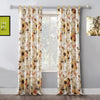 Kelsa Set of 2 Panel Curtains with Watercolor Sunflowers Ruffled Gold By Casagear Home BM293430