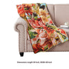 Dahl 50 x 60 Quilted Floral Throw Blanket with Polyester Fill Multicolor By Casagear Home BM293435