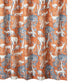 Gin 72 Inch Shower Curtain Fun Deer and Bears Print Orange Microfiber By Casagear Home BM293452