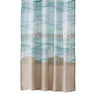 Vira 63 Inch Window Curtains Ocean Waves and Sand Print Rod Pockets By Casagear Home BM293458