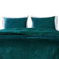 Ahab 36 x 20 King Pillow Sham Polyester Filling Motif Teal Dutch Velvet By Casagear Home BM293459