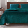 Ahab 36 x 20 King Pillow Sham Polyester Filling Motif Teal Dutch Velvet By Casagear Home BM293459