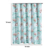 Logan 72 Inch Shower Curtain Coastal Light Blue Conch Shells Print By Casagear Home BM293460