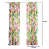 Porto 84 Inch Panel Window Curtains Tropical Palm Leaves Green and Blue By Casagear Home BM293462