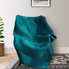 Ahab 60 x 50 Quilted Throw Blanket Polyester Filling Teal Dutch Velvet By Casagear Home BM293464