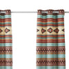 Tagus 84 Inch Window Curtains Southwest Motifs Grommets Microfiber By Casagear Home BM293466