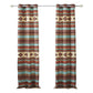 Tagus 84 Inch Window Curtains, Southwest Motifs, Grommets, Microfiber By Casagear Home