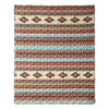 Tagus 60 Inch Throw Blanket Natural Southwest Patterns Machine Quilted By Casagear Home BM293468