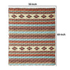 Tagus 60 Inch Throw Blanket Natural Southwest Patterns Machine Quilted By Casagear Home BM293468