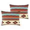 Tagus 36 Inch King Pillow Sham Natural Southwest Patterns Side Zippers By Casagear Home BM293470