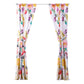 Minsk 84 Inch Window Panel Curtains Bright Flower Patterns Vibrant Colors By Casagear Home BM293481