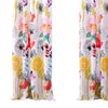 Minsk 84 Inch Window Panel Curtains Bright Flower Patterns Vibrant Colors By Casagear Home BM293481